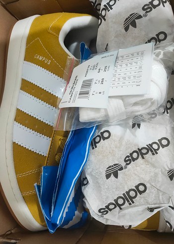 Sarı adidas unisex spor ayakkabı - Görsel 7