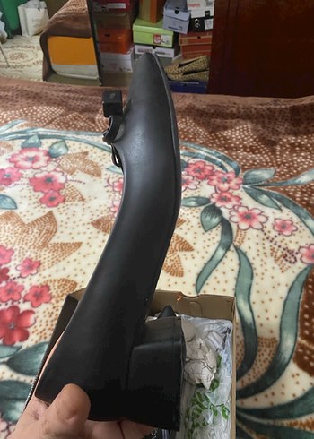 Siyah Fiyonk Detaylı Topuklu Ayakkabı - Görsel 6