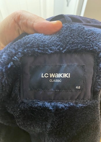 Kadın Lacivert Uzun Kürklü Mont - Görsel 5