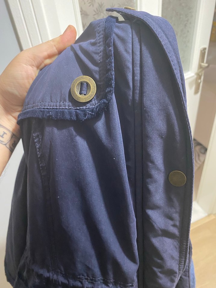 Kadın Lacivert Uzun Kürklü Mont - Görsel 3