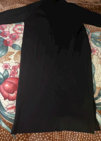 Düğmeli Siyah Kadın Uzun Kaban - Görsel 3