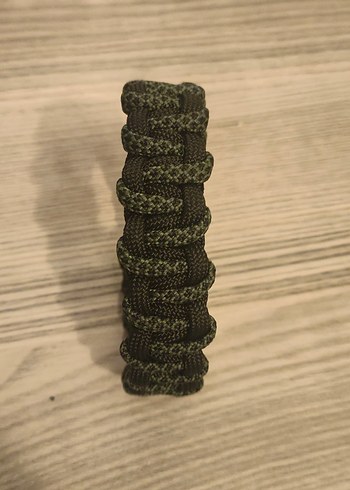 Turuncu Siyah Biker Erkek Bileklik - Görsel 3