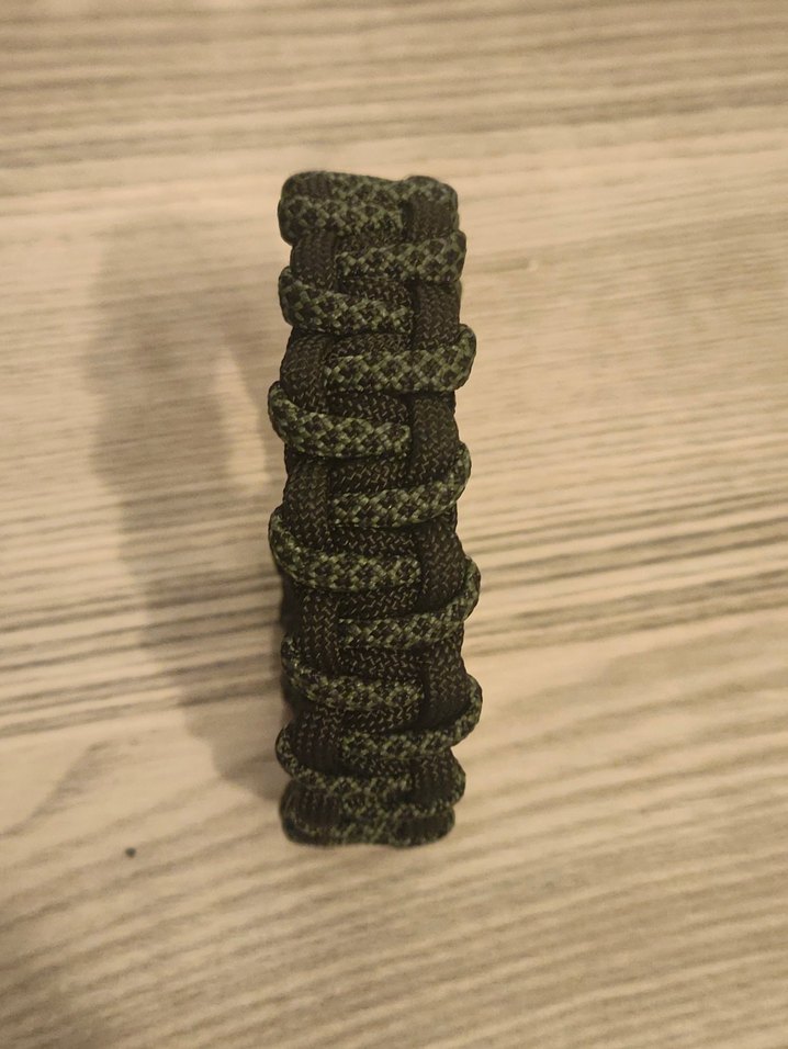 Turuncu Siyah Biker Erkek Bileklik - Görsel 3