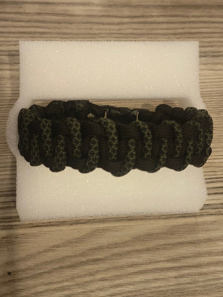 Turuncu Siyah Biker Erkek Bileklik - Görsel 4