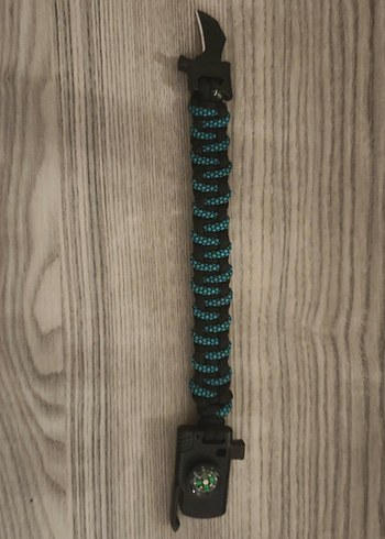 Biker Tarzı Turkuaz Erkek Bileklik - Görsel 6