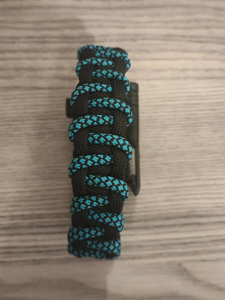 Biker Tarzı Turkuaz Erkek Bileklik - Görsel 3