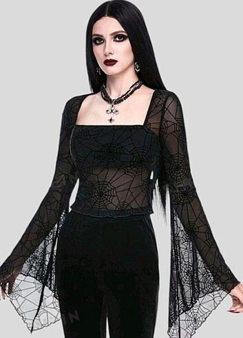 Sheinside gothic punk fairycore bluz