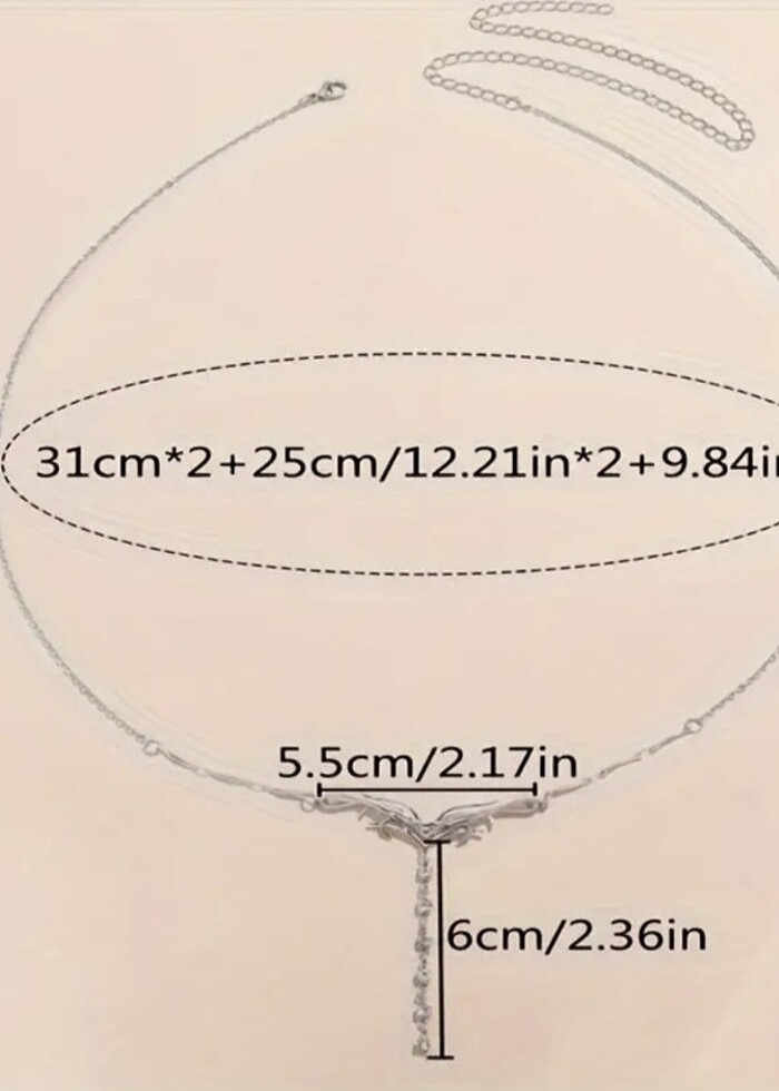 y2k fairycore bel zinciri - Görsel 3