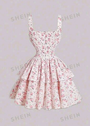 Sheinside coquette lolita elbise