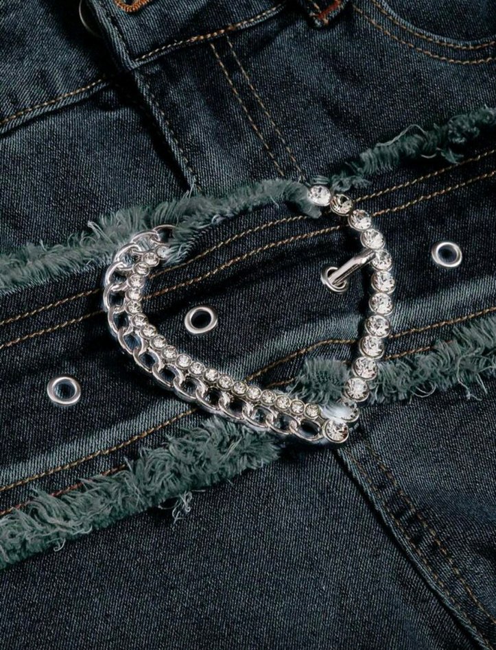 streetwear y2k kalpli jean - Görsel 3