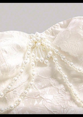 Dantel Detaylı Straplez Korse - Görsel 4