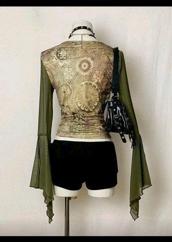 Haki Baskılı Bluz - Görsel 2