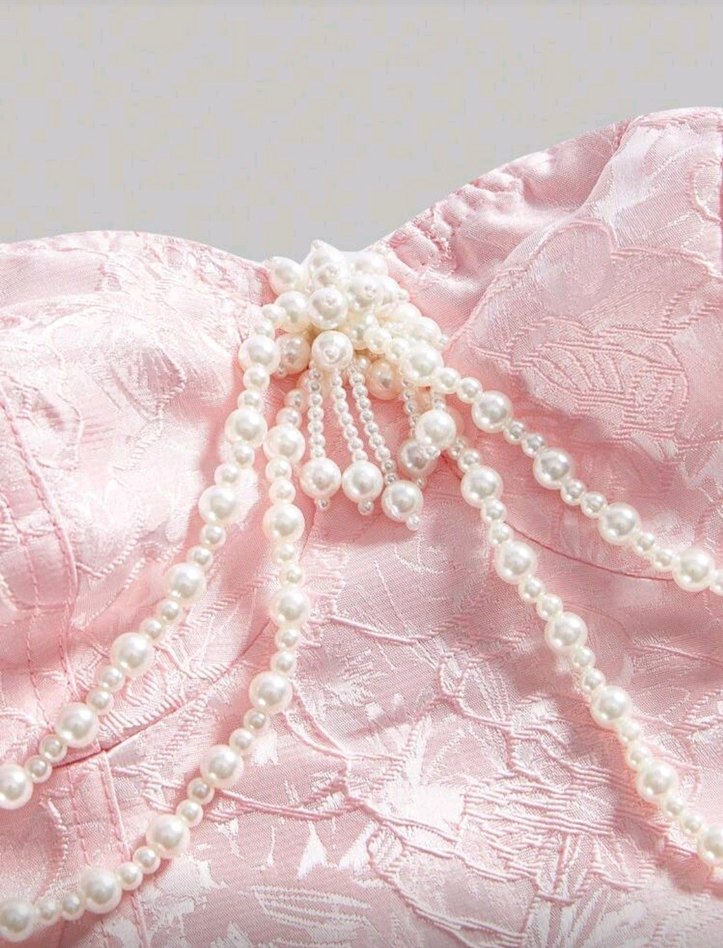 Dantel Detaylı Pembe Straplez Büstiyer - Görsel 4