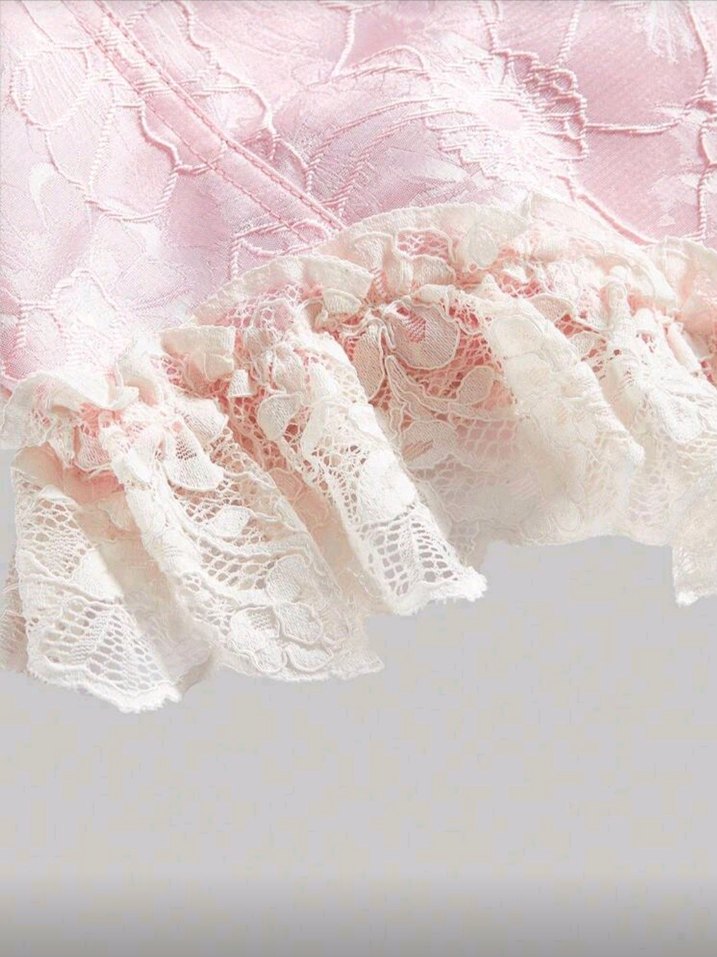 Dantel Detaylı Pembe Straplez Büstiyer - Görsel 3