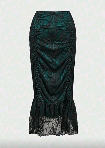 Dantelli Gotik Uzun Etek - Görsel 2