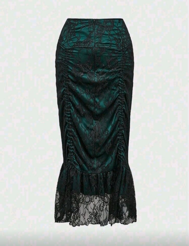 Dantelli Gotik Uzun Etek - Görsel 2