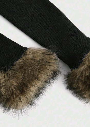 m Beden siyah Renk Kürklü Gotik Kadın Ceket