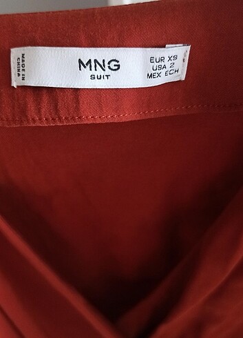 Midi fakir kol kiremit rengi mango marka - Görsel 3