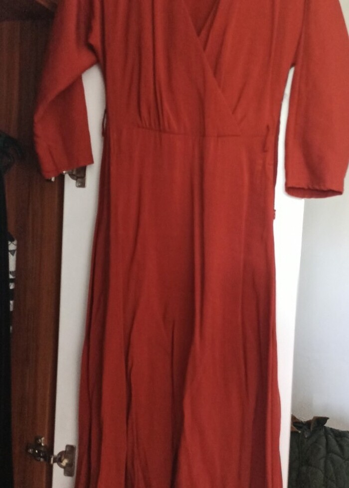 Midi fakir kol kiremit rengi mango marka - Görsel 2