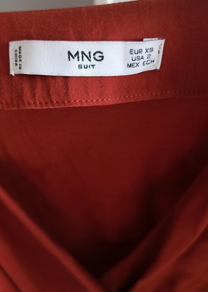 Midi fakir kol kiremit rengi mango marka - Görsel 3