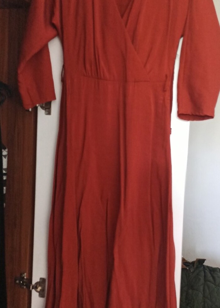 Midi fakir kol kiremit rengi mango marka - Görsel 4