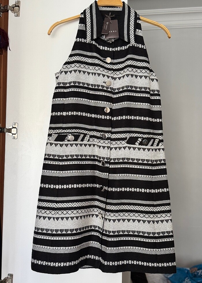 Vakko dokuma elbise 36 beden - Görsel 5