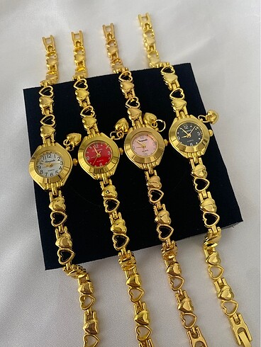 Beden Siyah vintage saat Gold