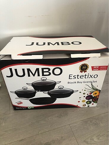 Jumbo Büyük Boy Granit Tencere Seti