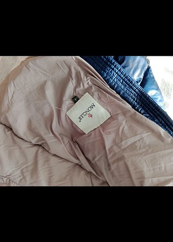 Kadın Lacivert Fermuarlı Kışlık Mont Moncler - Görsel 4