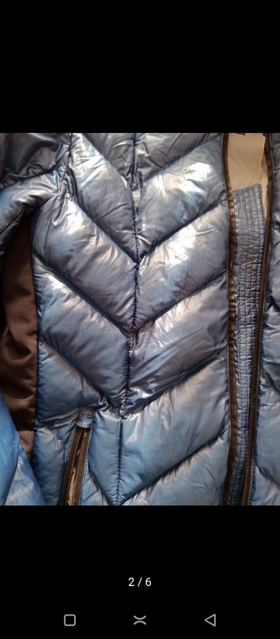 Kadın Lacivert Fermuarlı Kışlık Mont Moncler - Görsel 2