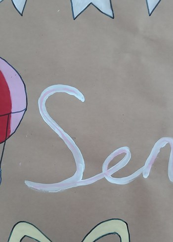 seni seviyorum Özel gün El Yapımı Afiş - Görsel 2