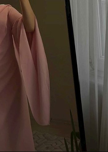 Pembe Tesettür Abiye - Görsel 5