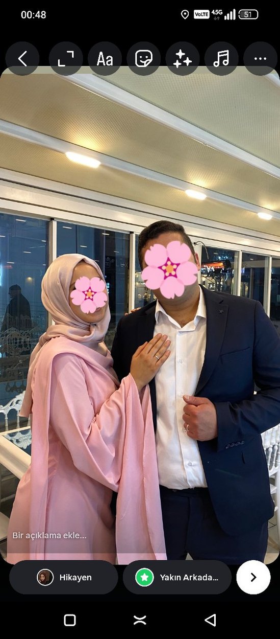 Pembe Tesettür Abiye - Görsel 2