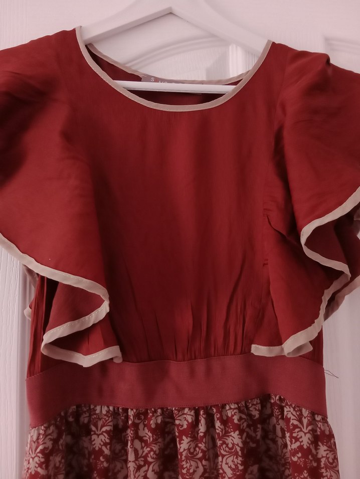 Kahverengi  Elbise - Görsel 2