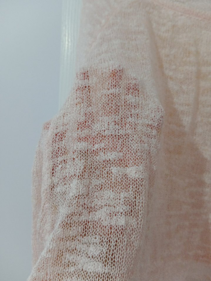 Pembe Kısa Kesim Örgü Bluz - Görsel 2