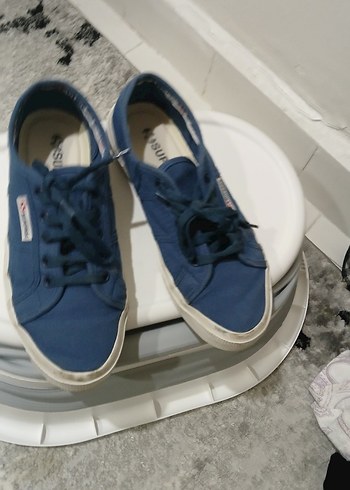 Kadın Mavi Denim Sneakers superga marka