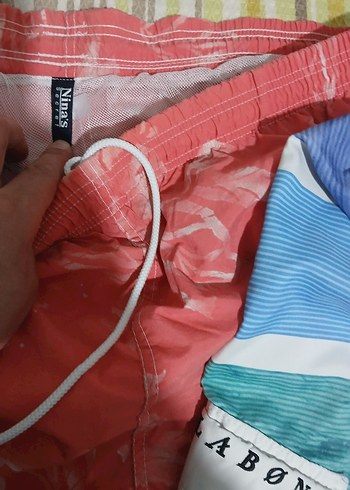 3lu Renkli Batik Desenli Şort - Görsel 6