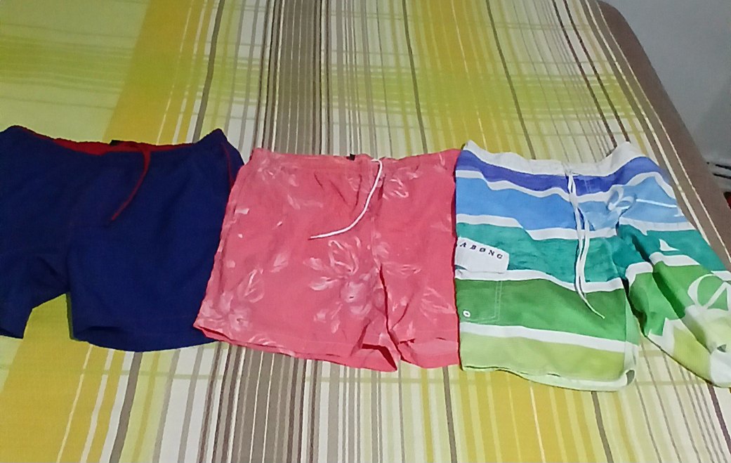 3lu Renkli Batik Desenli Şort - Görsel 2