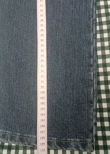 Kemerli Lacivert Kadın Denim Pantolon ihrac fazlasi ürün - Görsel 4