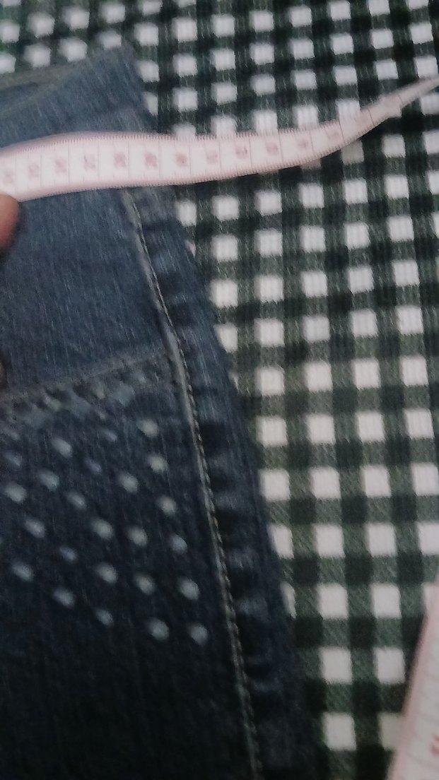 Kemerli Lacivert Kadın Denim Pantolon ihrac fazlasi ürün - Görsel 3