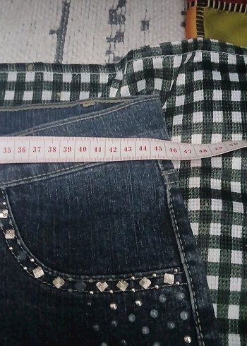 Kadın Lacivert Kot Pantolon ihrac fazlasi ürün - Görsel 5