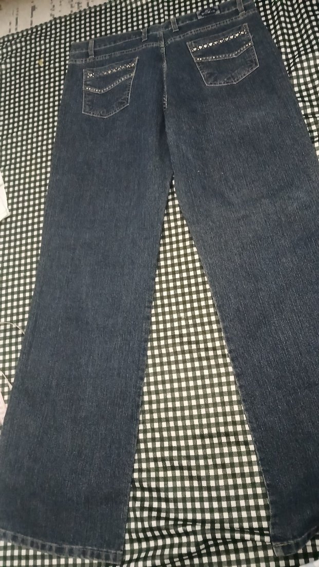 Kadın Lacivert Kot Pantolon ihrac fazlasi ürün - Görsel 2