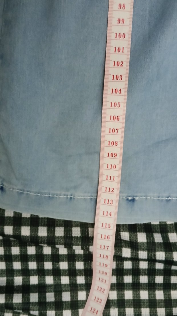 Nakışlı Düğmeli Gri Mavi Kadın Kot Pantolon ihrac fazlasi - Görsel 4