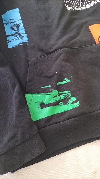 12-13 Yaş Beden siyah Renk Sweatshirt