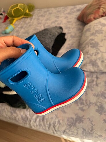 23 Beden mavi Renk Crocs yağmur botu