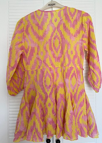 Zara Desenli Mini Elbise