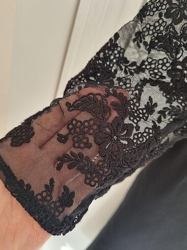 l Beden Deniz Butik Dantel Kalem Elbise
