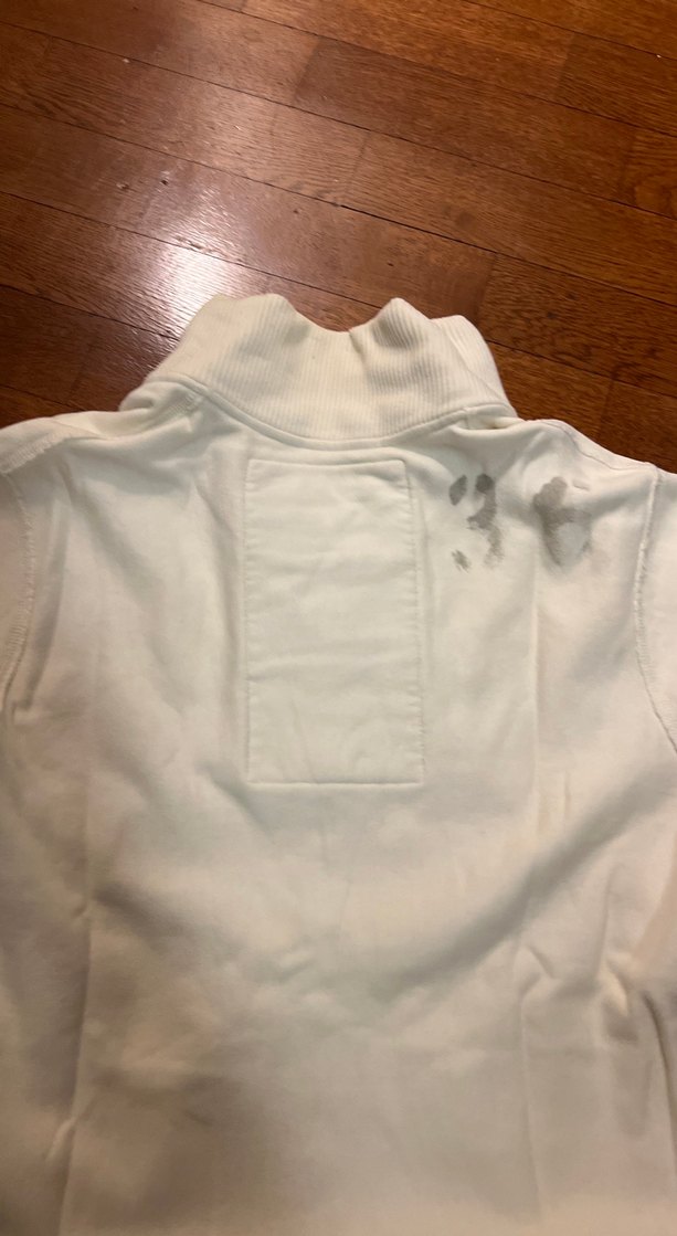 Beyaz Fermuarlı erkek Sweatshirt - Görsel 4