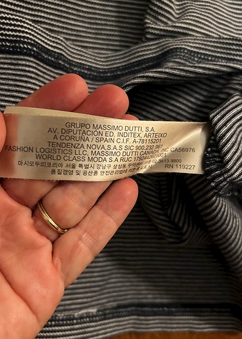 Massimo Dutti Düğmeli Gri çizgili Erkek Polo Tişört - Görsel 3