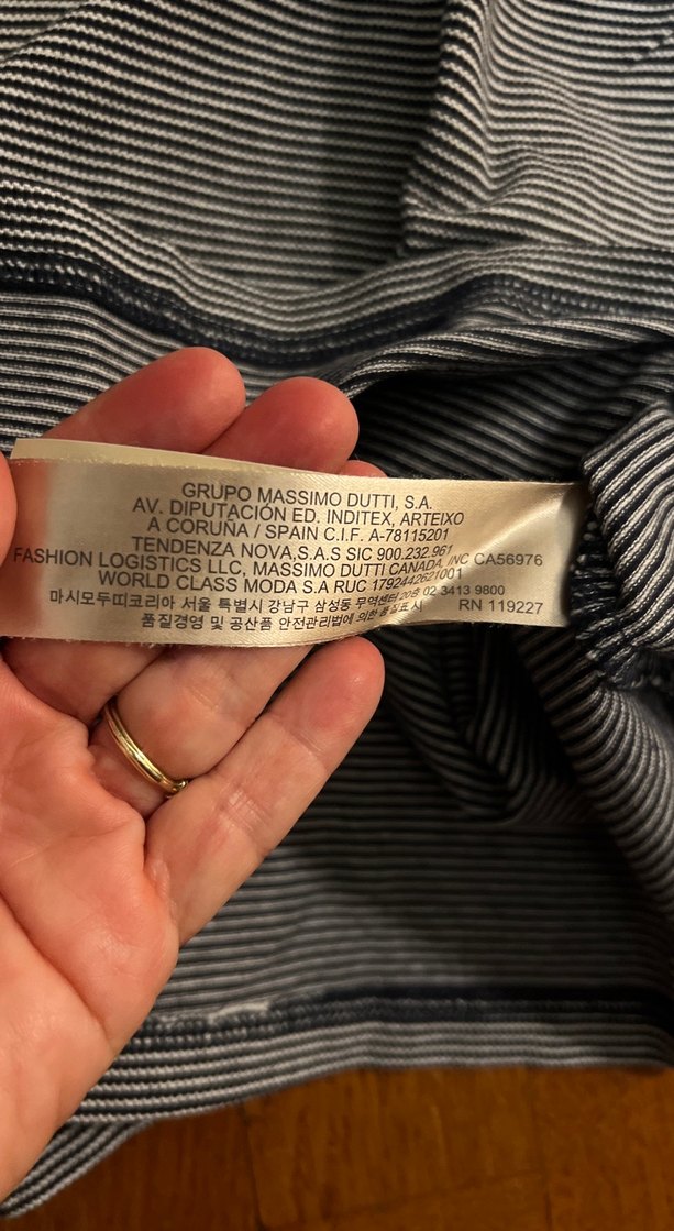 Massimo Dutti Düğmeli Gri çizgili Erkek Polo Tişört - Görsel 3